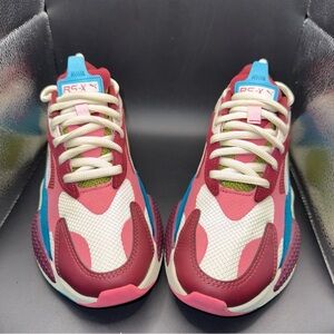 Size 7 - Puma RS-X3 Puzzle Cabernet (Burgundy/Teal), 372357-12, Clean, No Box